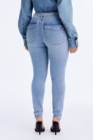 Fuel Up High Rise Skinny Moto Jeans - Light Wash