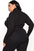 Bodysuit with a mock neck