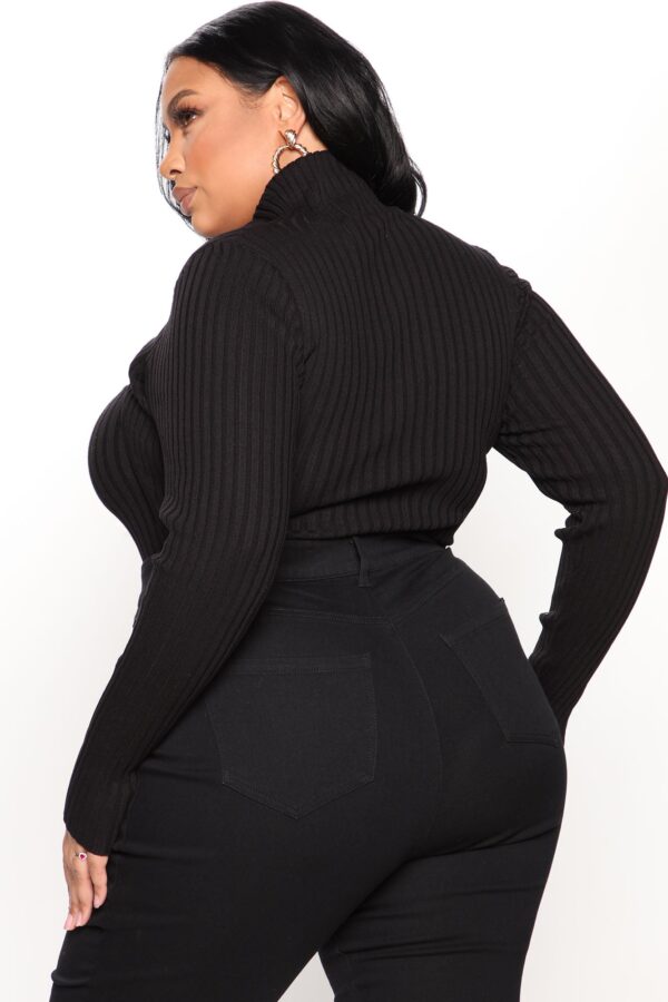 Bodysuit with a mock neck