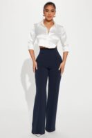 Navy Wide-Leg Dress