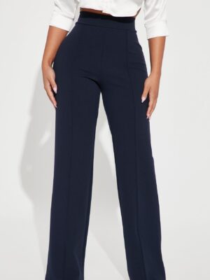 Navy Wide-Leg Dress