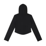 Women's Slim Cropped Full Zip Hoodie
