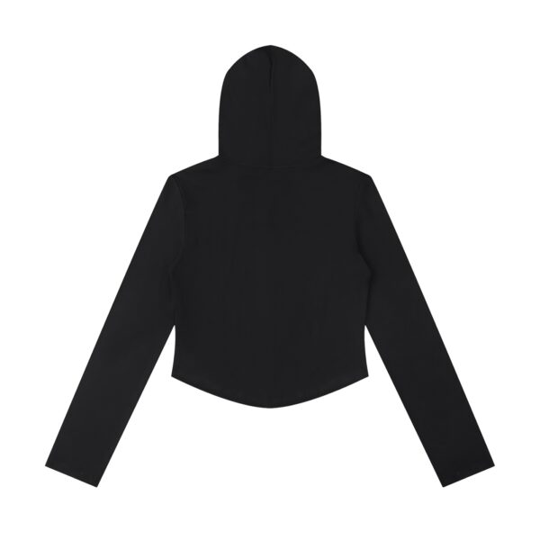 Women's Slim Cropped Full Zip Hoodie