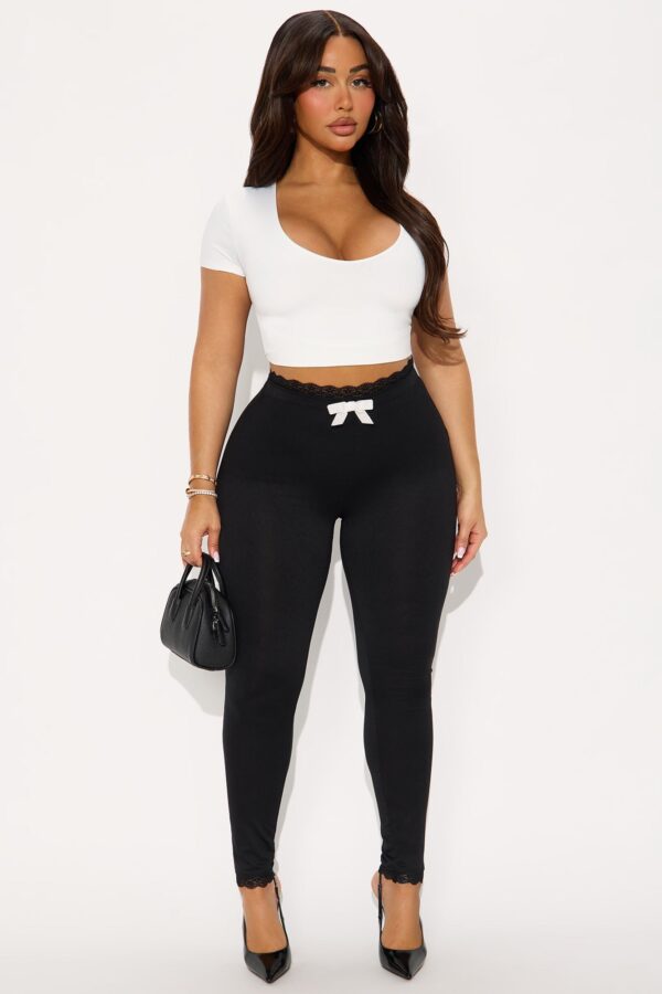 Leggings in Black 95% polyester