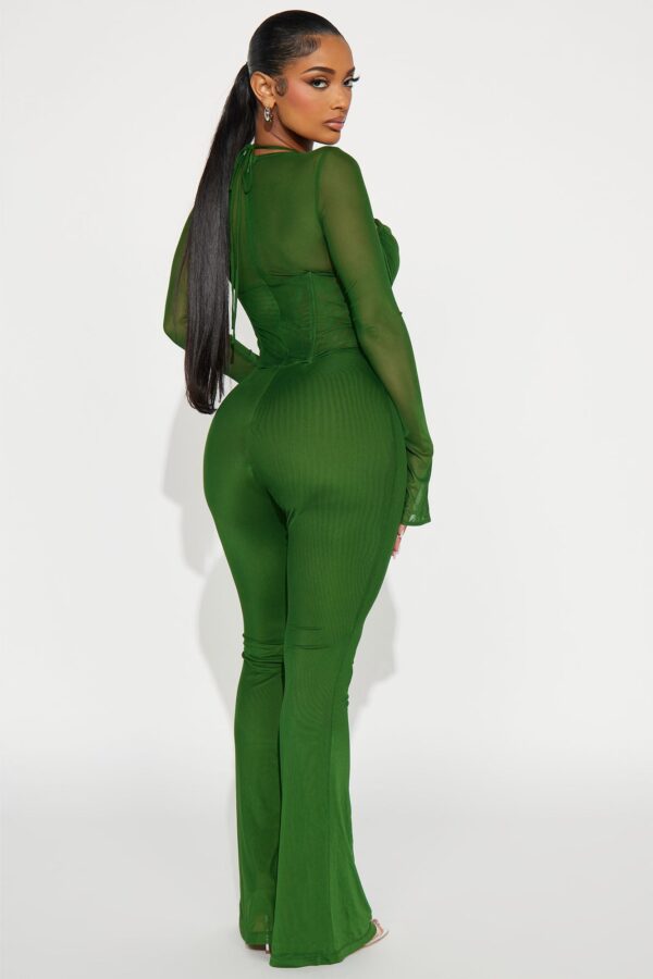 Jumpsuit in Green 92% polyester