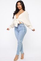 Cream V-Neck Sweater