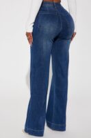 Margot Stretch Trouser Jeans - Dark Wash