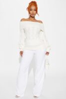 Ivory Ribbed Sweater