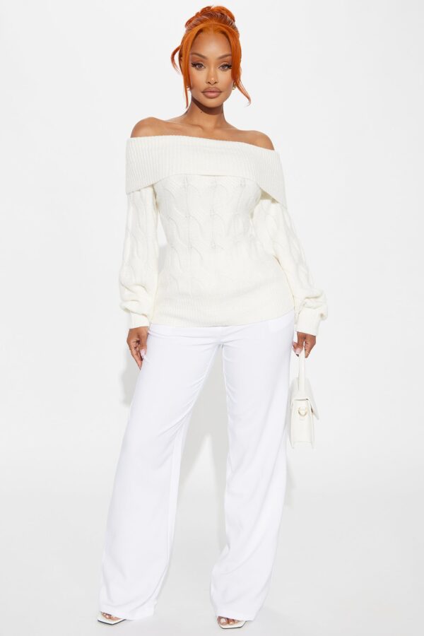 Ivory Ribbed Sweater