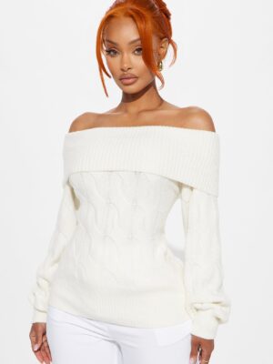 Ivory Ribbed Sweater