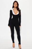 Jumpsuit with contrast trim