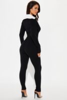 Jumpsuit with contrast trim