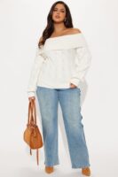 Ivory Ribbed Sweater