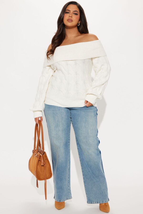 Ivory Ribbed Sweater