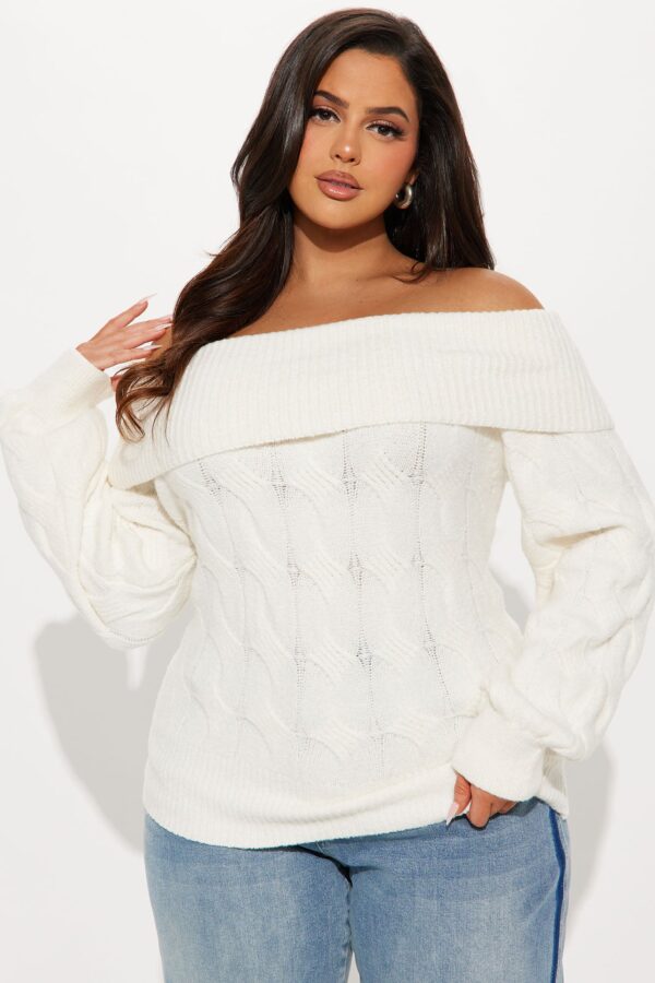 Ivory Ribbed Sweater