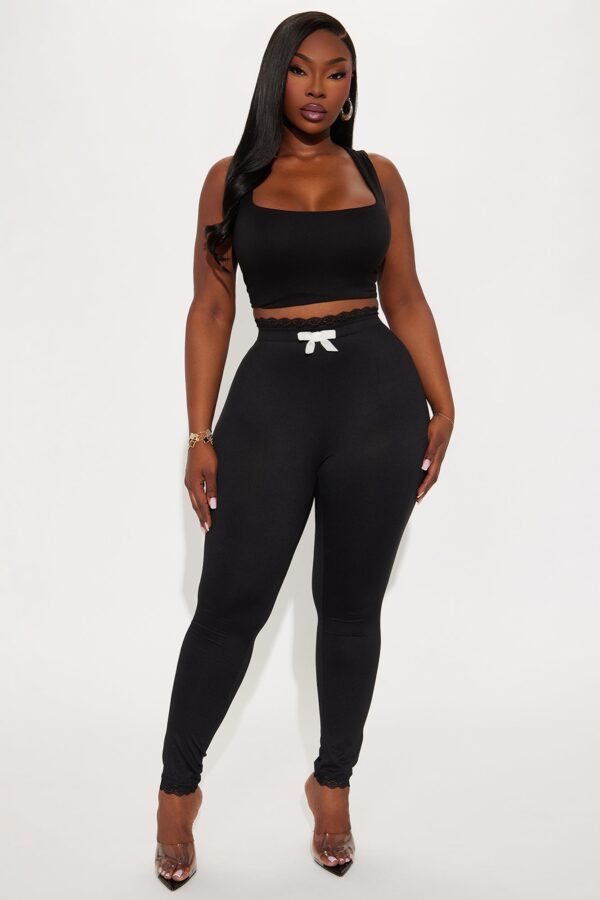 Leggings in Black 95% polyester