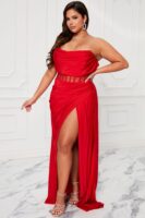 Red Dress with contrast
