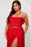 Red Dress with contrast