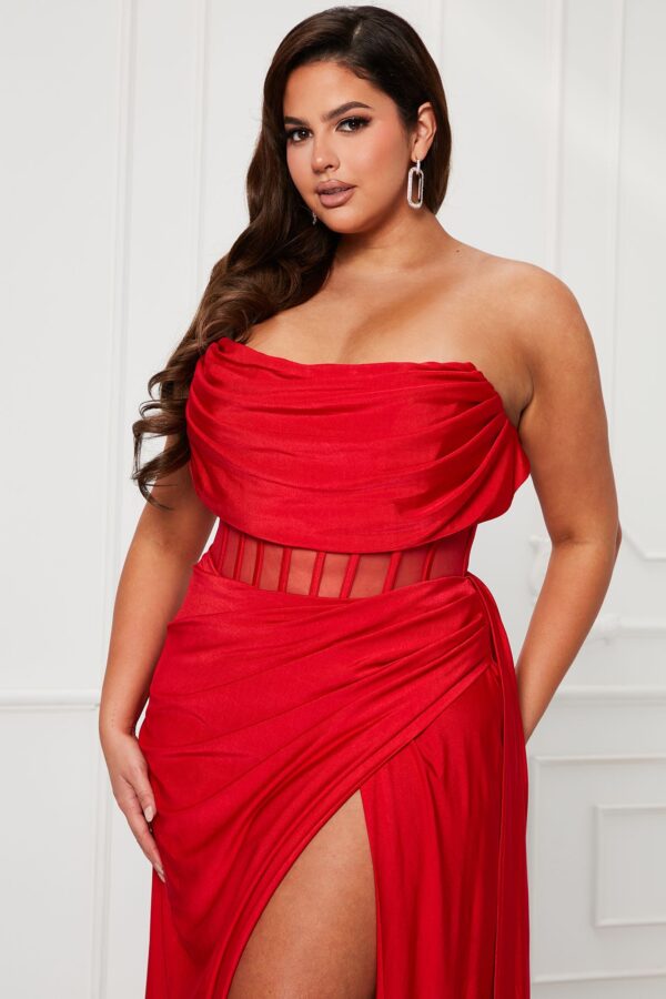 Red Dress with contrast
