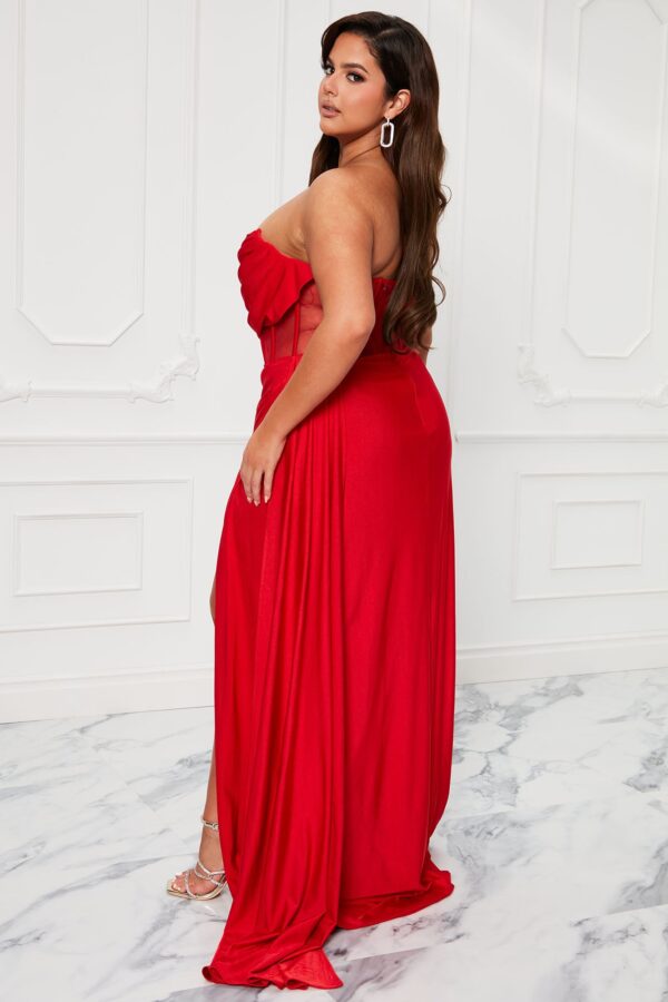Red Dress with contrast