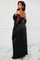 Black Square-Neck Dress