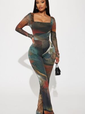 Jumpsuit in Olive 95% polyester
