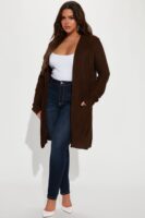 Cardigan in Chocolate 100% acrylic