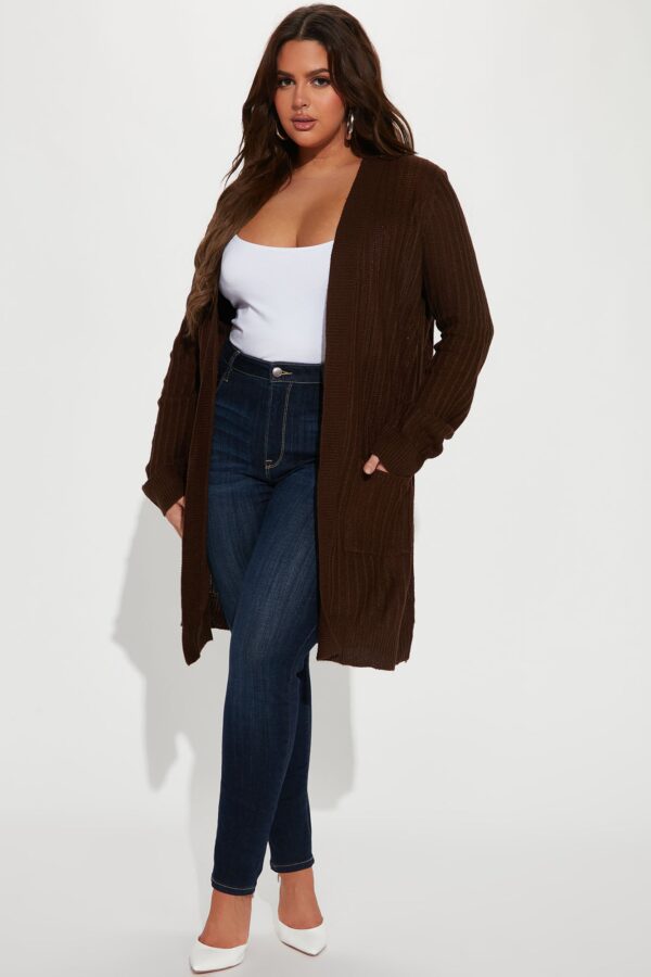 Cardigan in Chocolate 100% acrylic