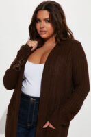 Cardigan in Chocolate 100% acrylic
