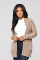 Ladies Kit Khaki Cardigan