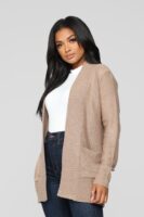 Ladies Kit Khaki Cardigan