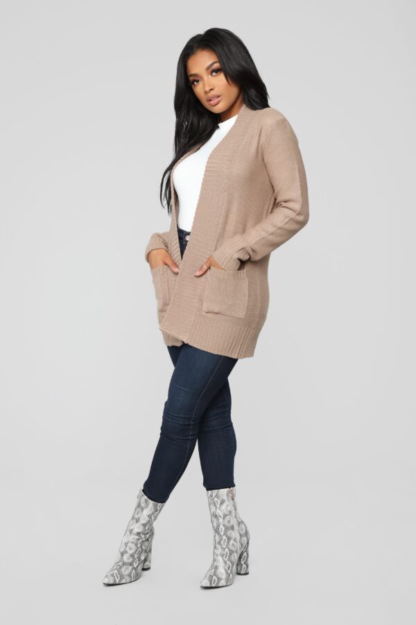 Ladies Kit Khaki Cardigan
