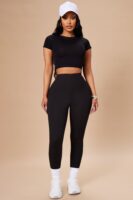 Leggings in Black 90% polyester