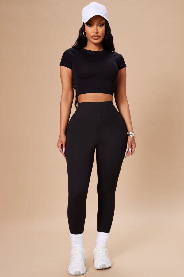Leggings in Black 90% polyester