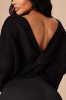 Black V-Neck Sweater