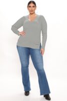 Ladies Kit Heather Grey Sweater