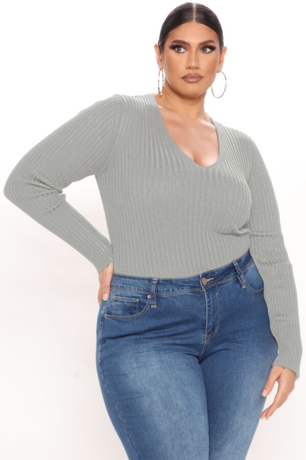 Ladies Kit Heather Grey Sweater