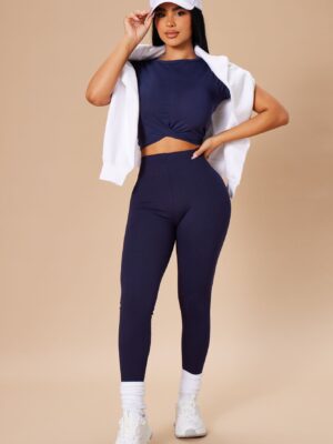 Leggings in Navy 90% polyester