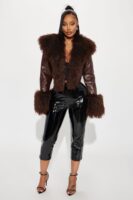 Chocolate Coat with cropped