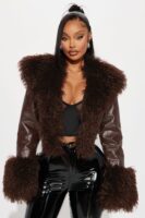 Chocolate Coat with cropped