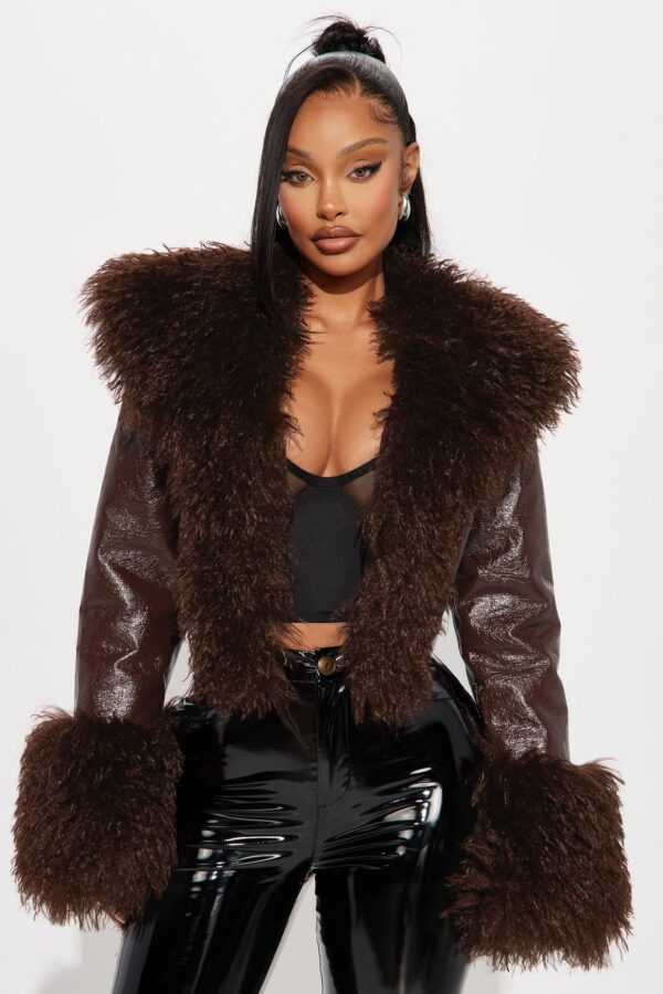 Chocolate Coat with cropped
