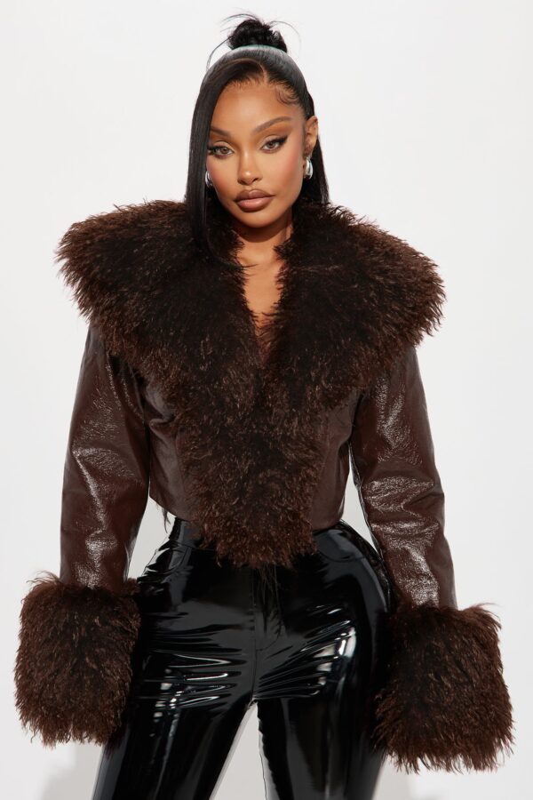 Chocolate Coat with cropped