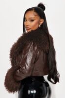 Chocolate Coat with cropped