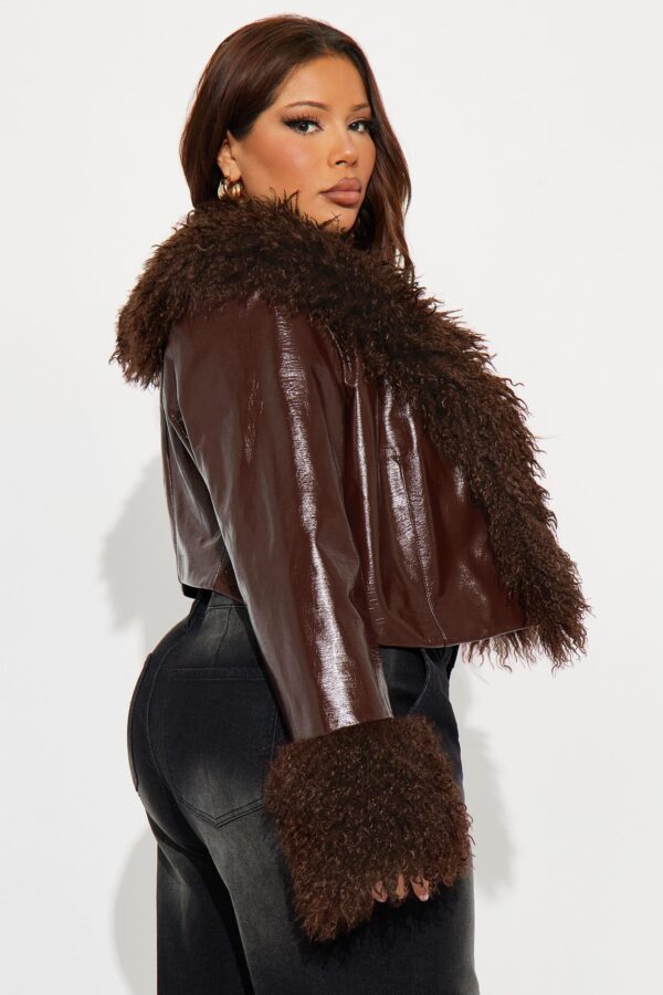 Chocolate Coat with cropped