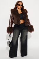 Chocolate Coat with cropped