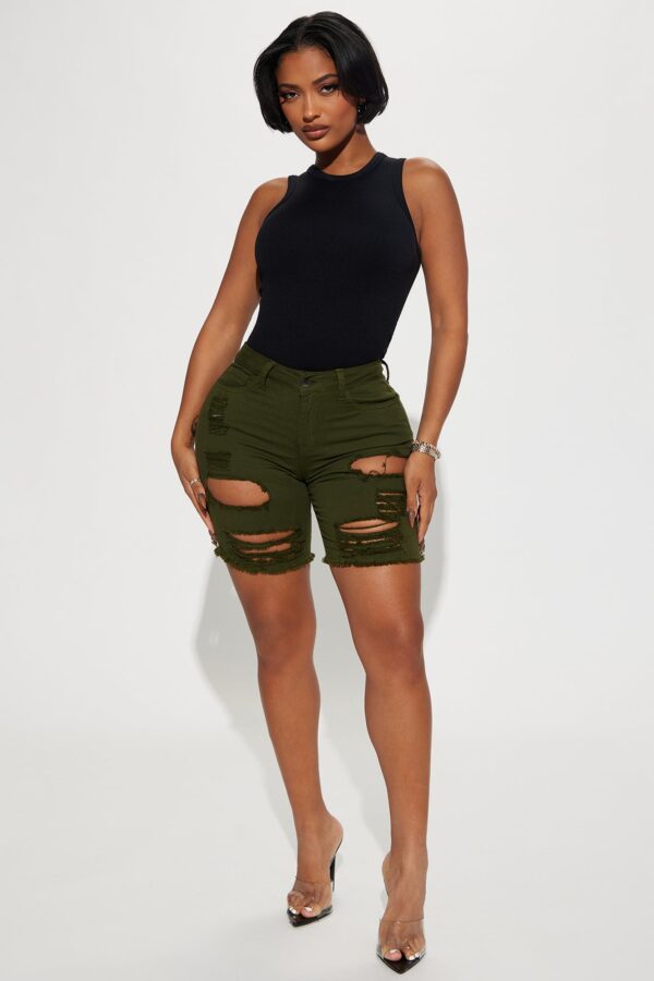 Ladies Kit Olive Shorts
