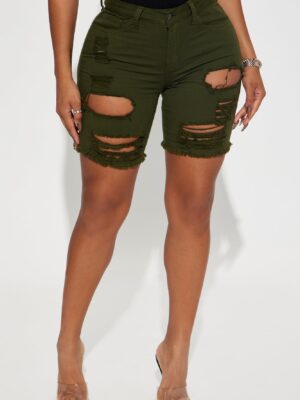 Ladies Kit Olive Shorts