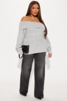 Ribbed Sweater in Gray
