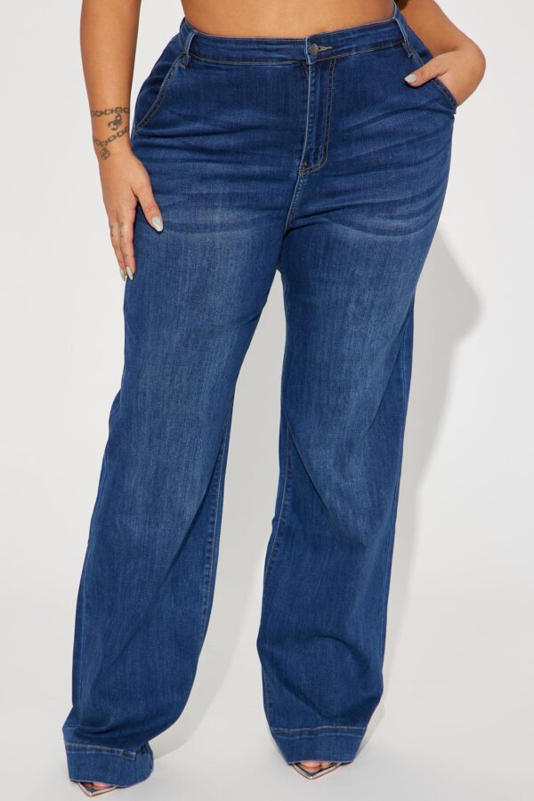 Margot Stretch Trouser Jeans - Dark Wash