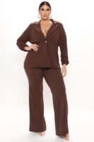 Chocolate Wide-Leg Dress